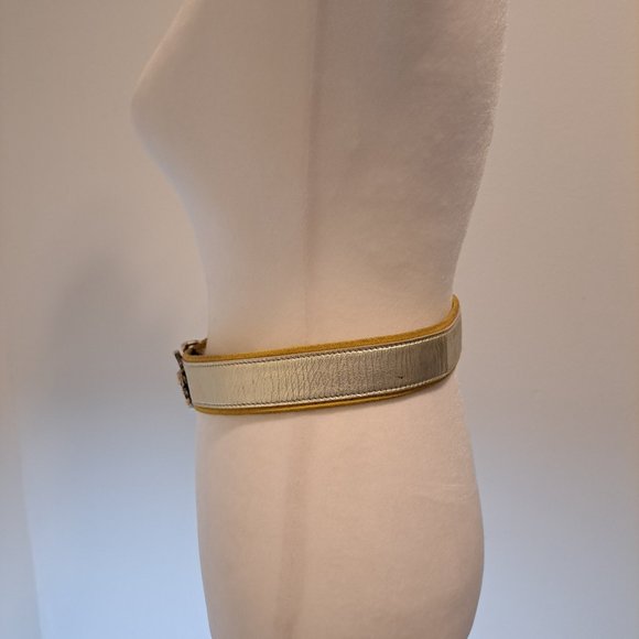 Just Cavalli Women\'s Leather Silver Yellow Crystal Belt IT 80 main image 14